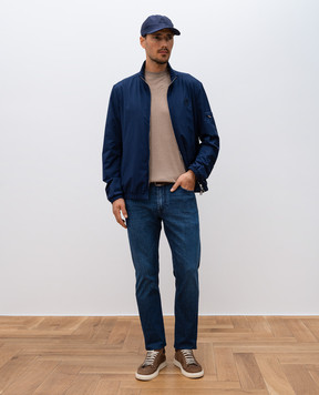 Stefano Ricci Blue jeans with logo patch MST51B2010T0082