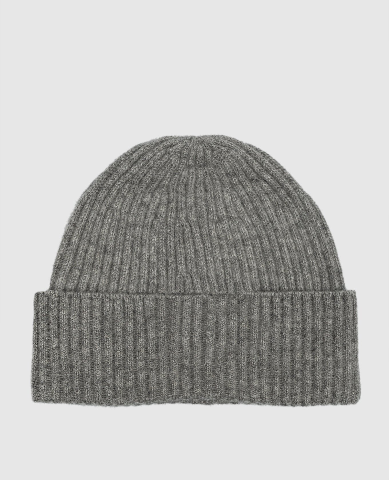 

Gray ribbed cashmere hat Brunello Cucinelli, Grey