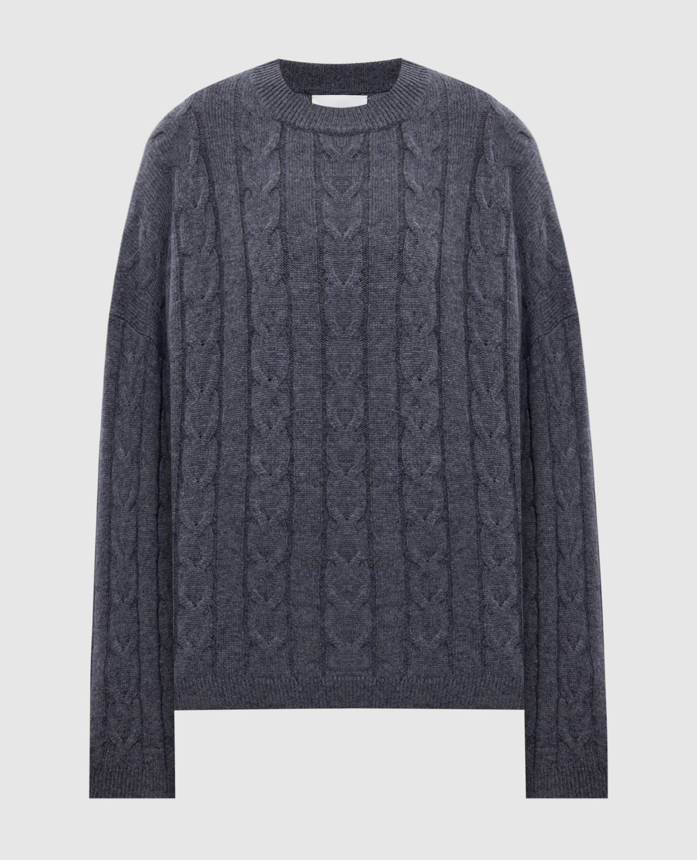 

Vilma gray sweater in a textured cashmere pattern LISA YANG, Grey