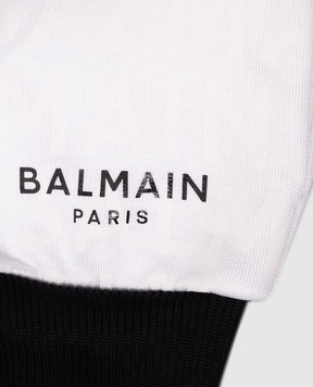Balmain Children's white vest with logo print BU4P82Z1857410