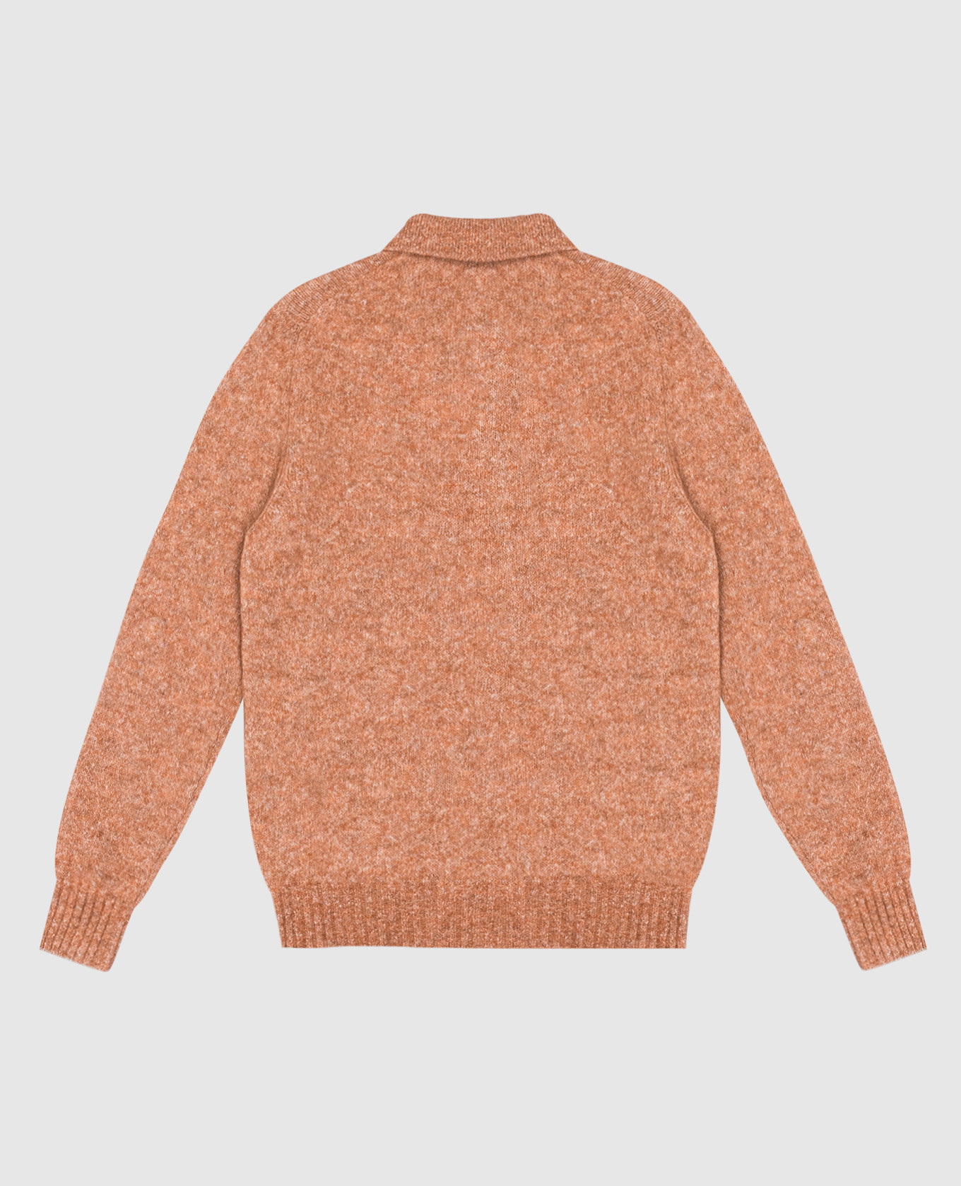 

Children's orange polo shirt with alpaca wool Brunello Cucinelli