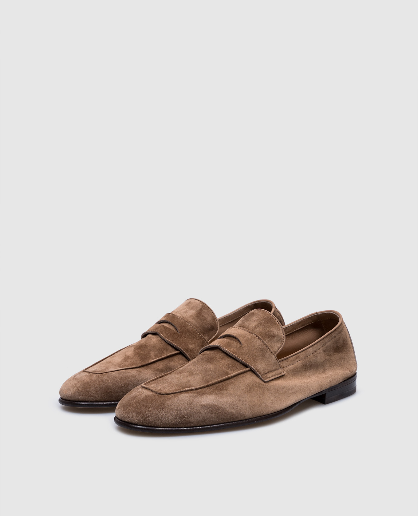

Brown suede loafers Brunello Cucinelli