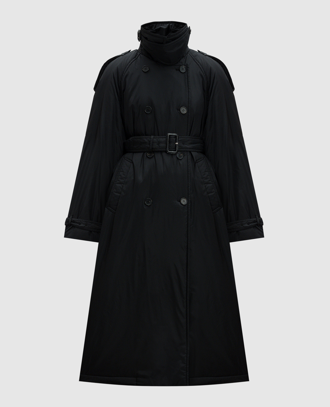 

Black insulated trench coat Juun.j