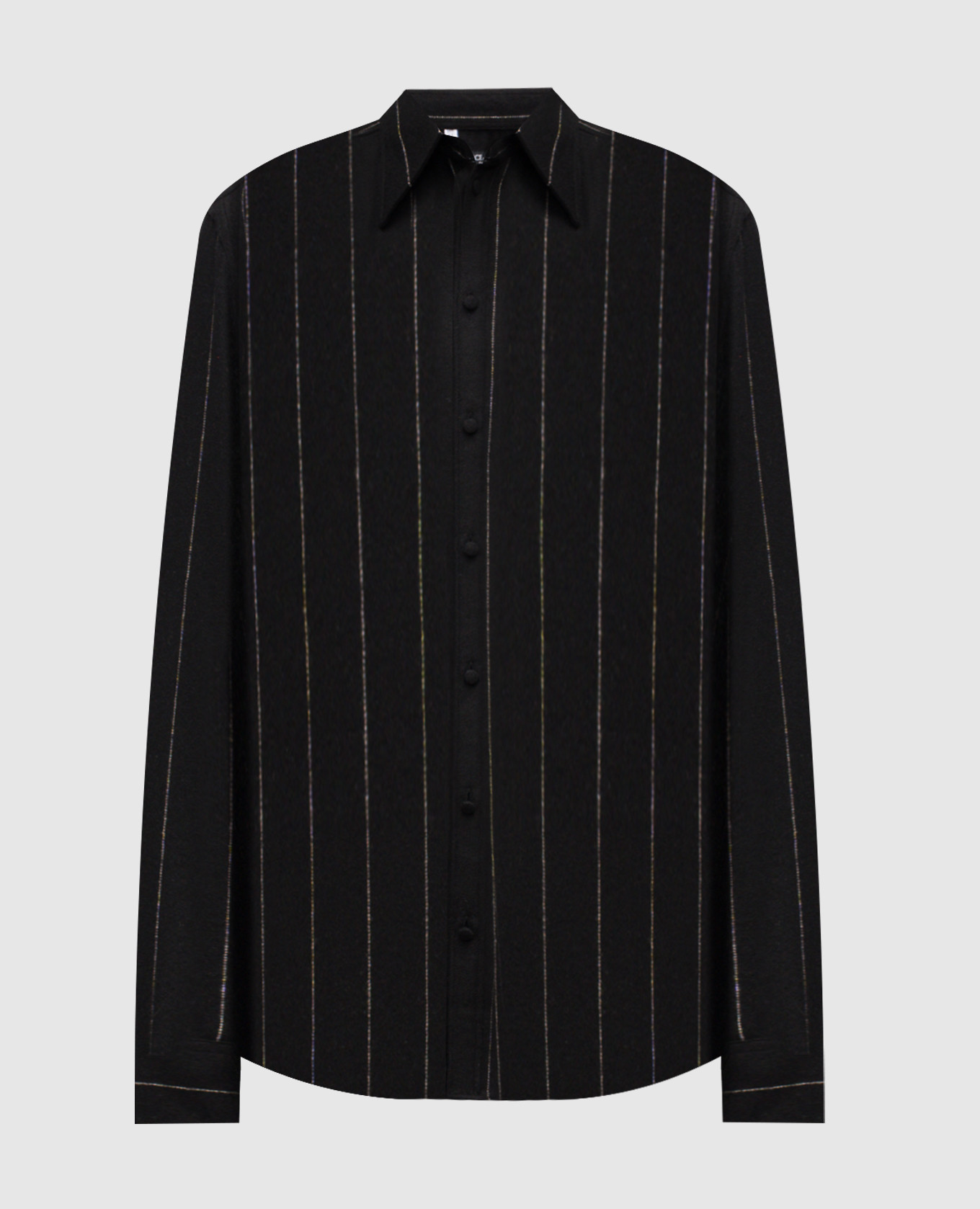 Black striped alpaca shirt Dolce&Gabbana