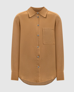 Max & Co Brown AMAZING shirt with wool AMAZING
