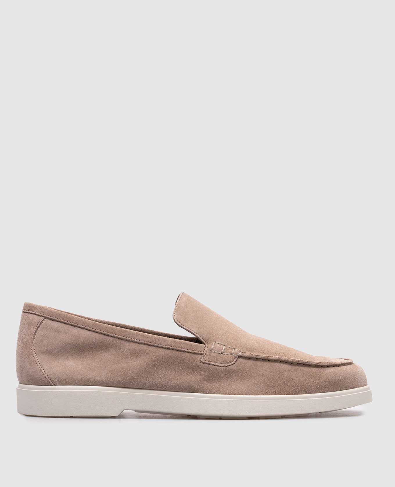 CEZANNE beige suede loafers MooRER