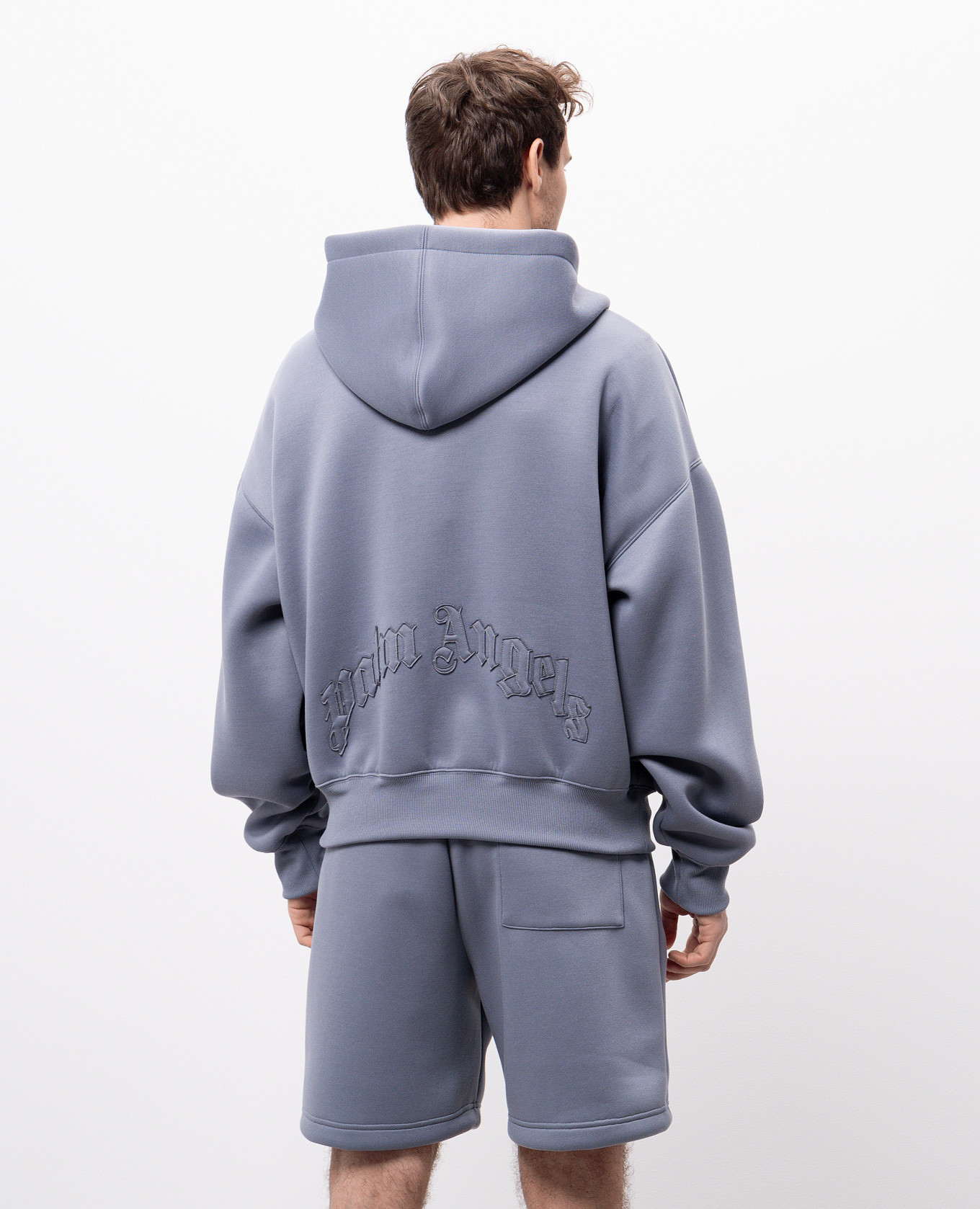 

Grey sports jacket with logo Palm Angels