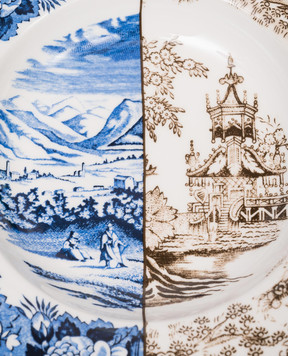 SELETTI Porcelain plate for first courses Sofronia 09713