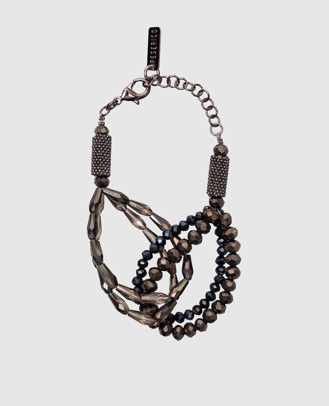 

Gray beaded bracelet Peserico, Grey