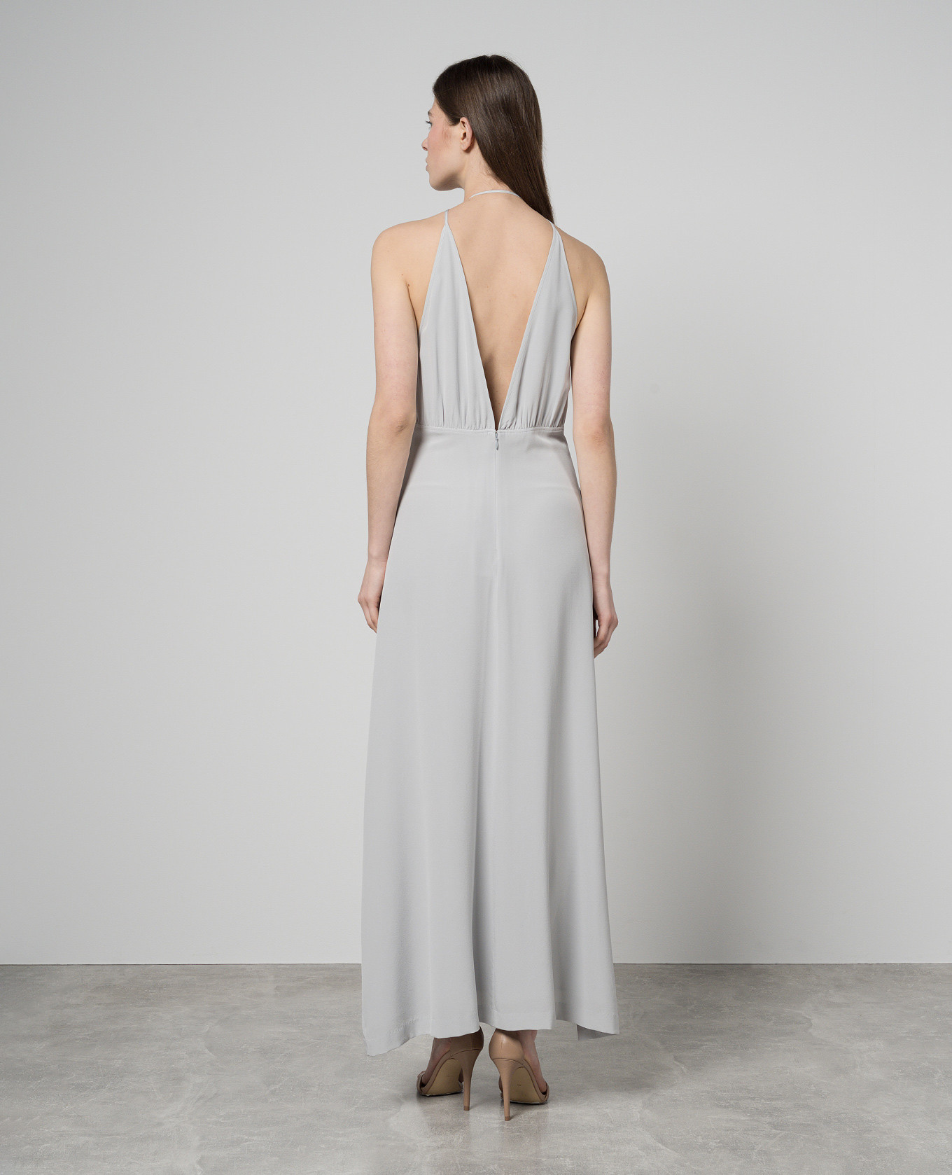 

Gray silk maxi dress Toteme, Grey