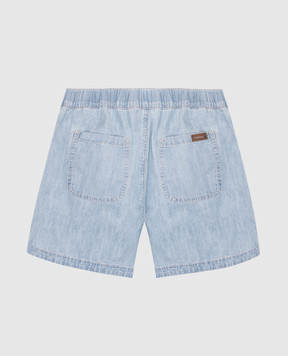 Brunello Cucinelli Children's blue denim shorts BH192P645C