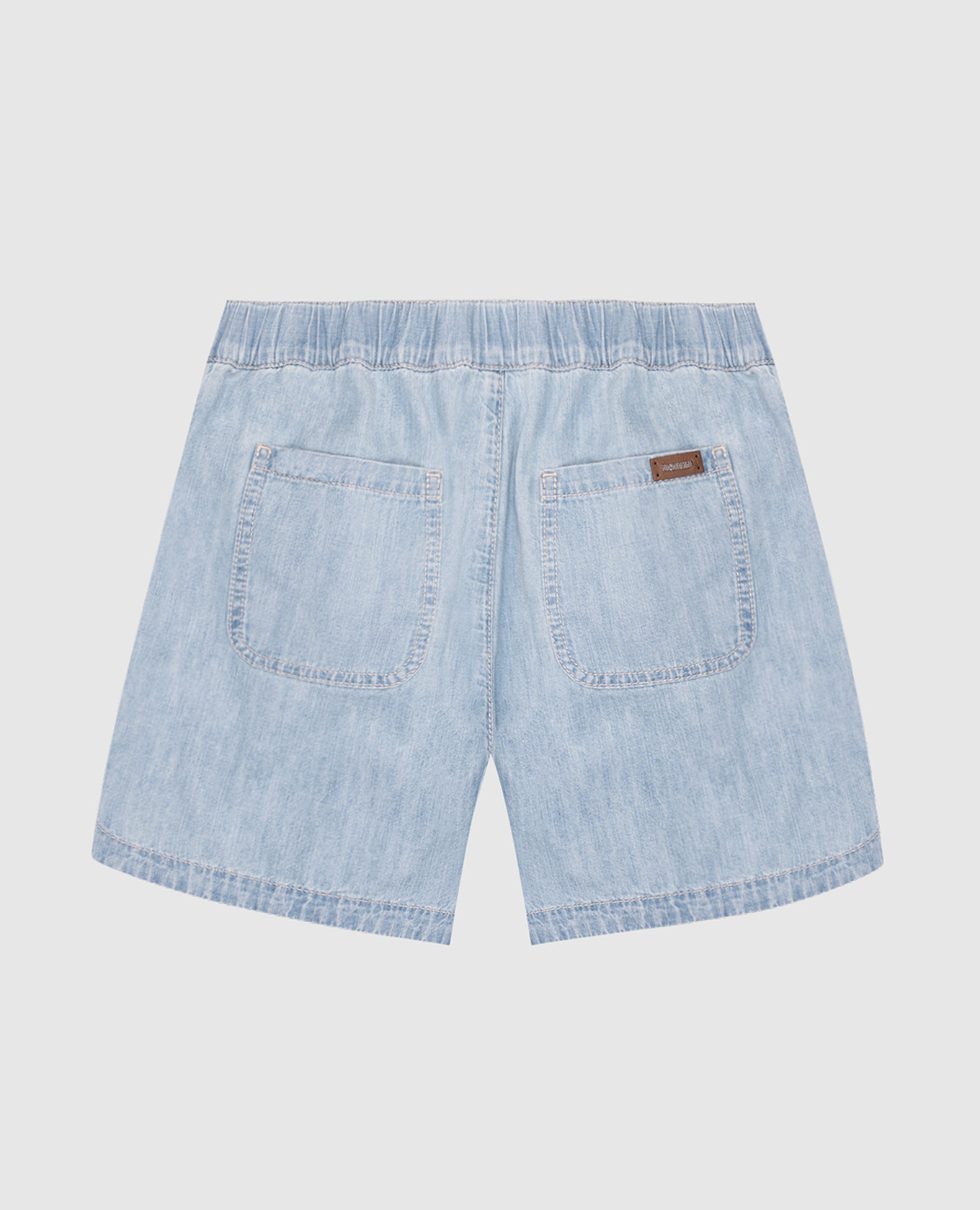 

Children's blue denim shorts Brunello Cucinelli, Light blue
