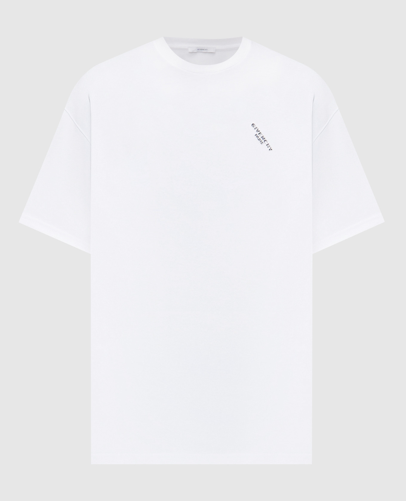 White T-shirt with logo embroidery Givenchy