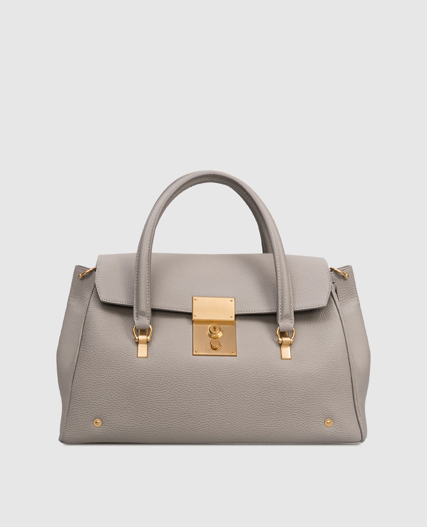 Mr. Thom gray leather bag Thom Browne