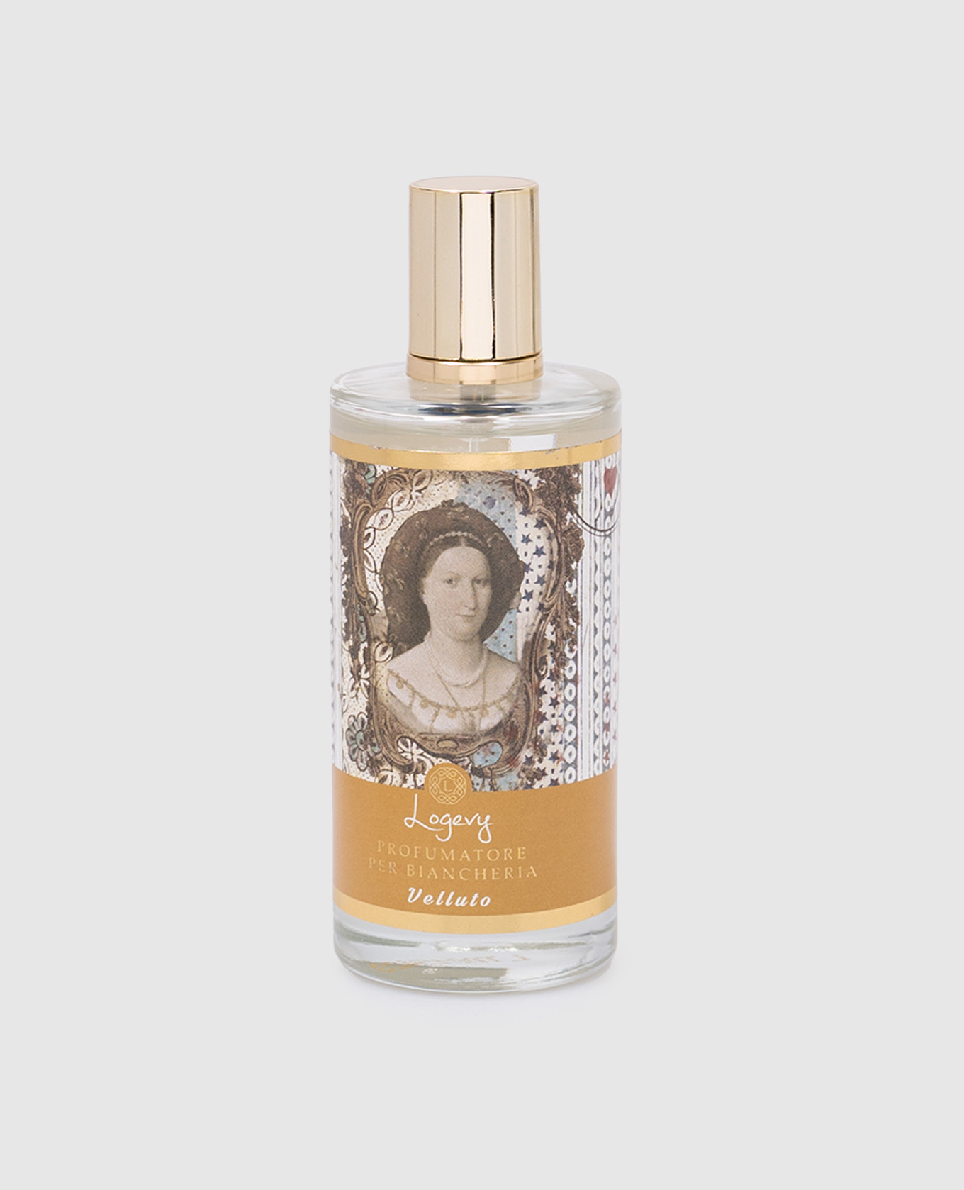 

Perfume for textiles Velluto 100 ml Logevy, Transparent