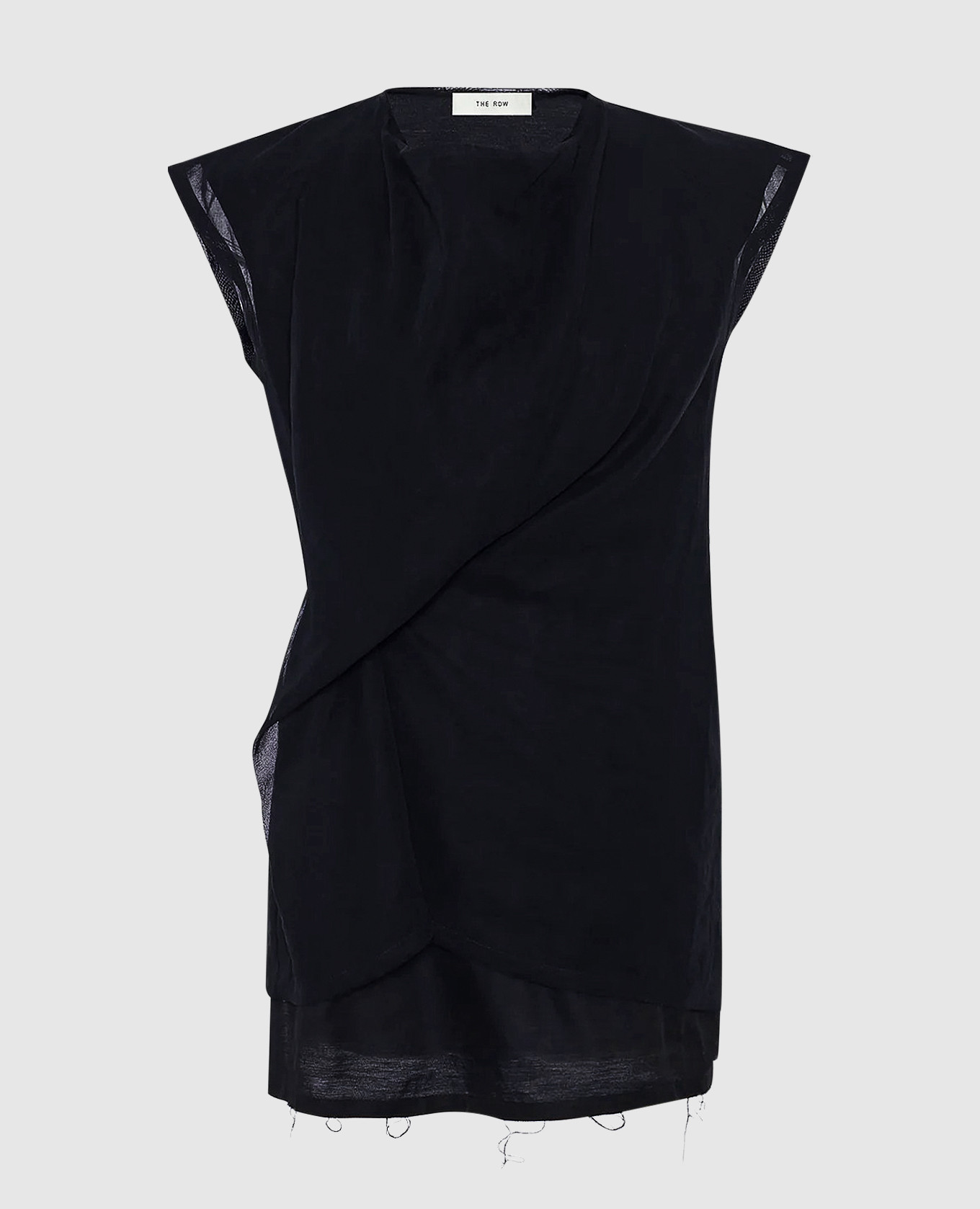 Inawa black draped top The Row