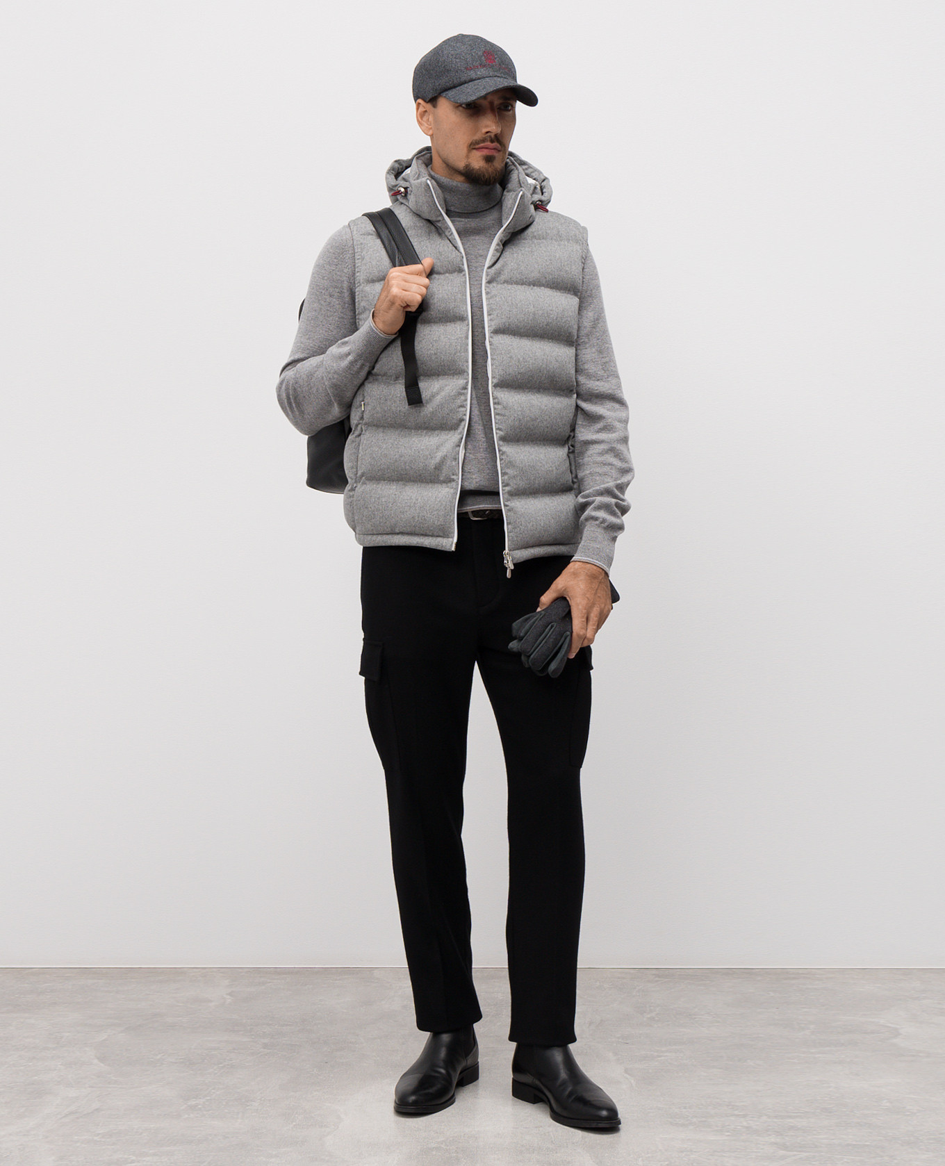 

Black wool and cashmere cargo pants Cashmere&Whiskey