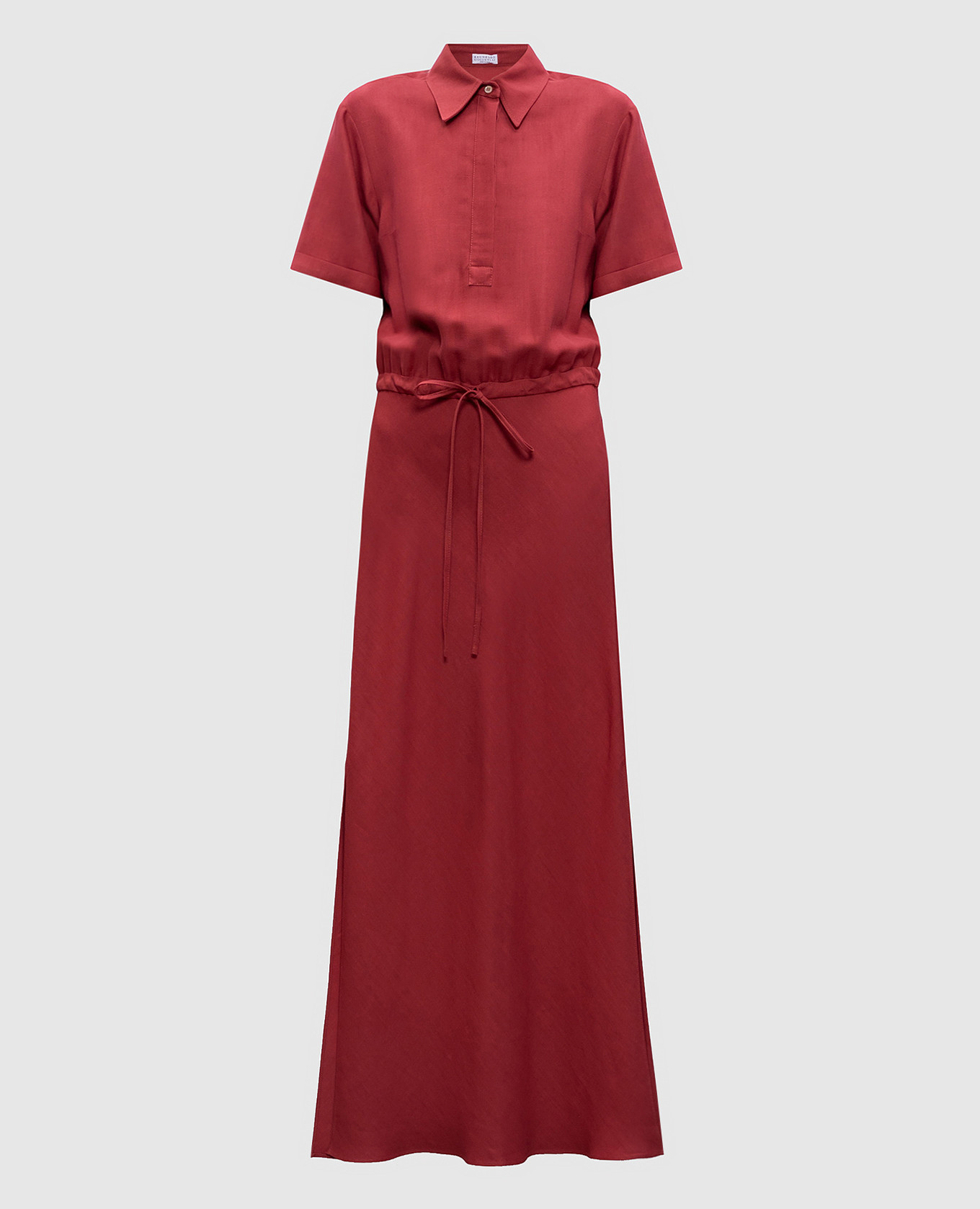 

Red maxi dress with linen Brunello Cucinelli