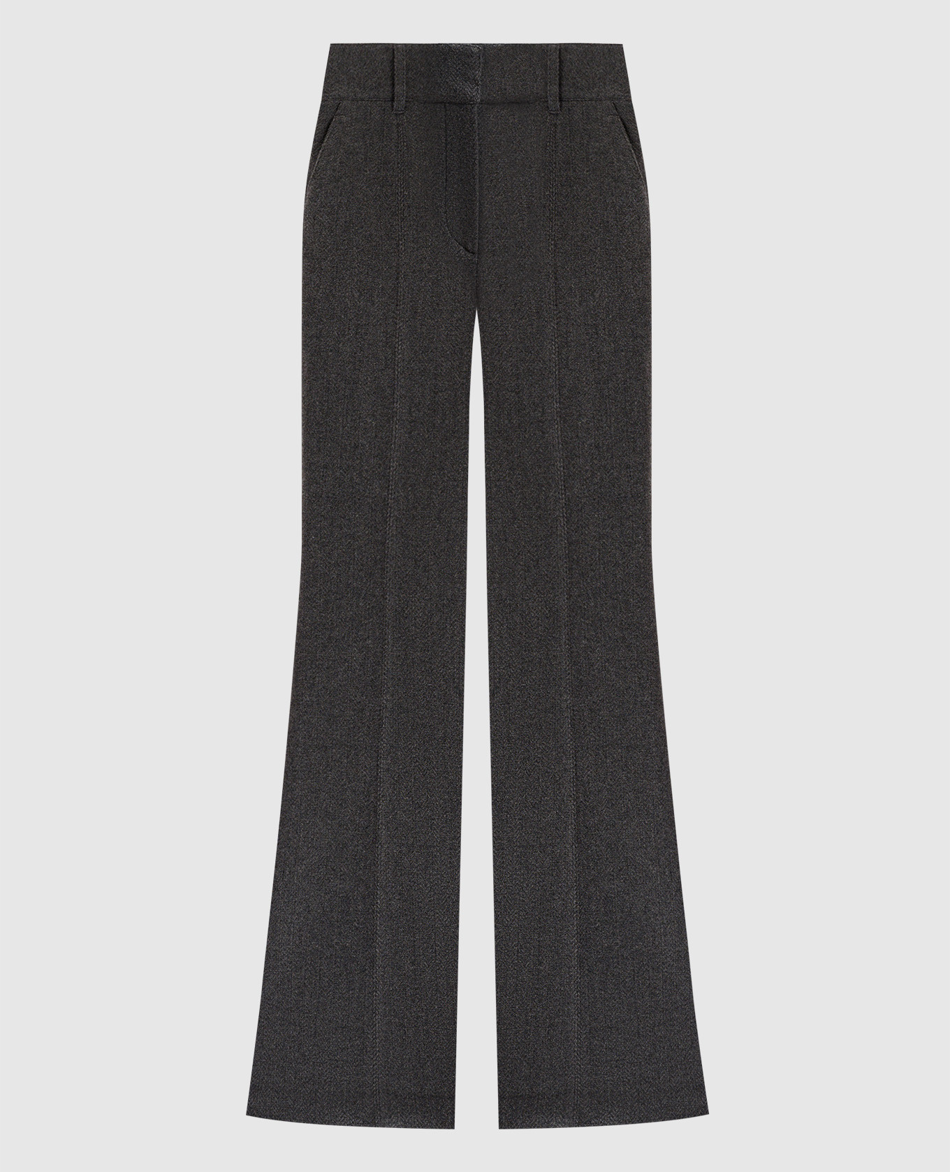 

Gray RHEIN wool and cashmere flared pants Gabriela Hearst, Grey