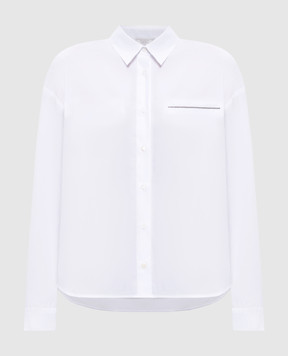 Peserico White shirt with a monil chain A0664008928