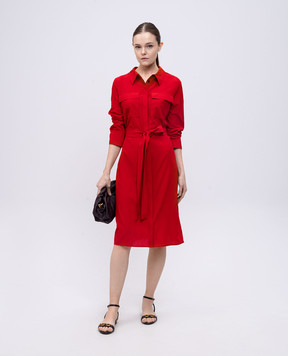 PROENZA SCHOULER McKenna red silk shirt dress R2523034BY297
