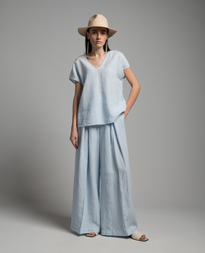 Peserico Blue linen top S06364T001617
