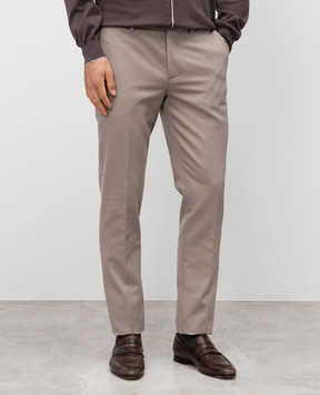 Brunello Cucinelli Gray pants with wool ME262I1770