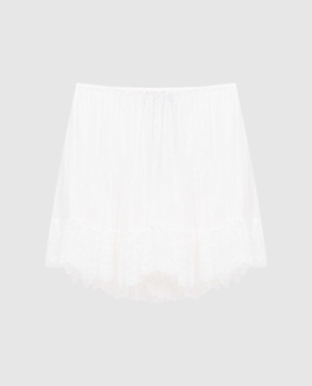 Twinset Giglio white lace shorts 251TS2096
