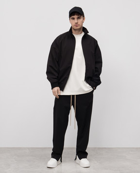 Fear of God Black jacket with logo patch FGE230327PON