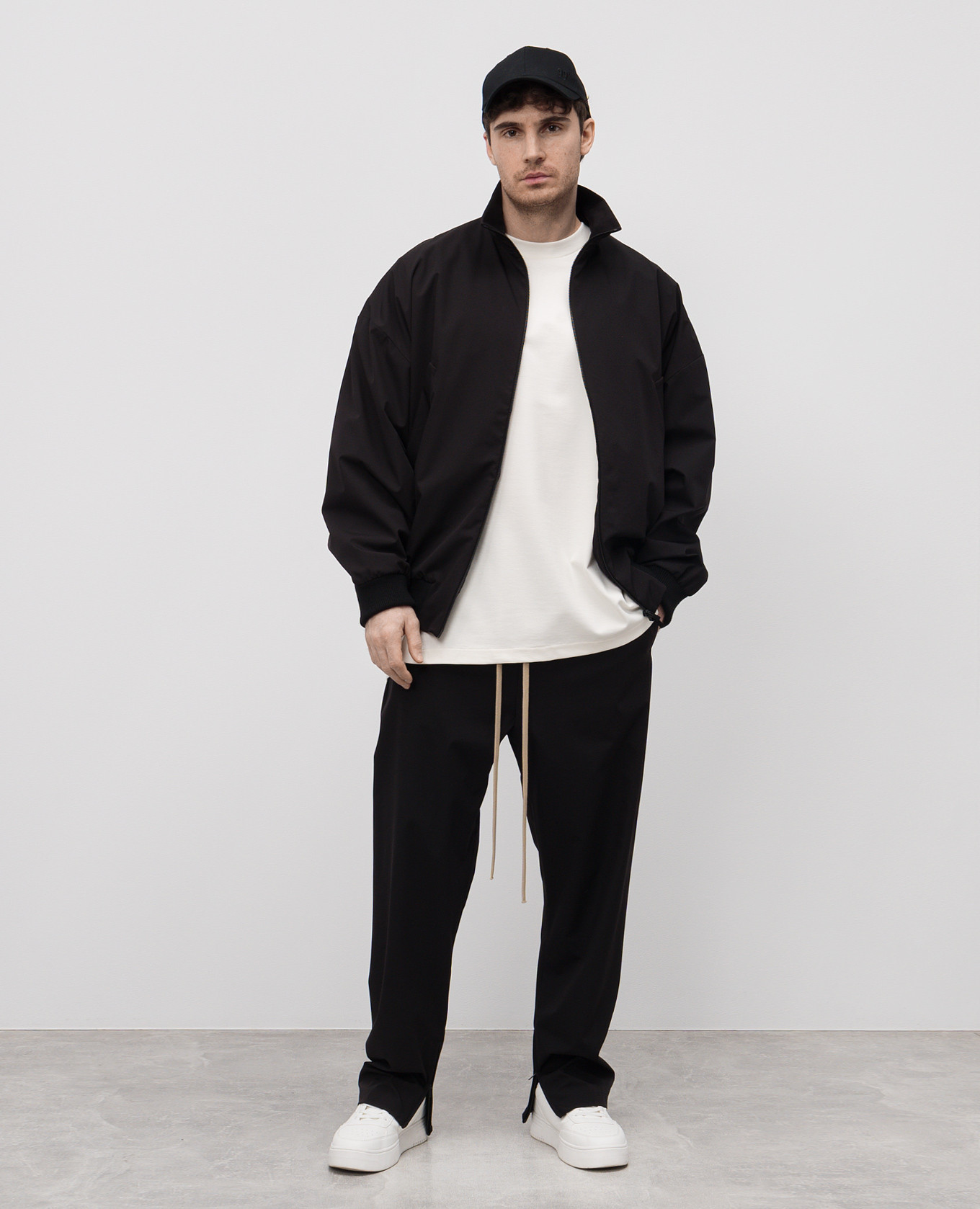 Black jacket with logo patch Fear of God 2