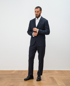 Brunello Cucinelli Blue suit made of wool MF4597BTZ