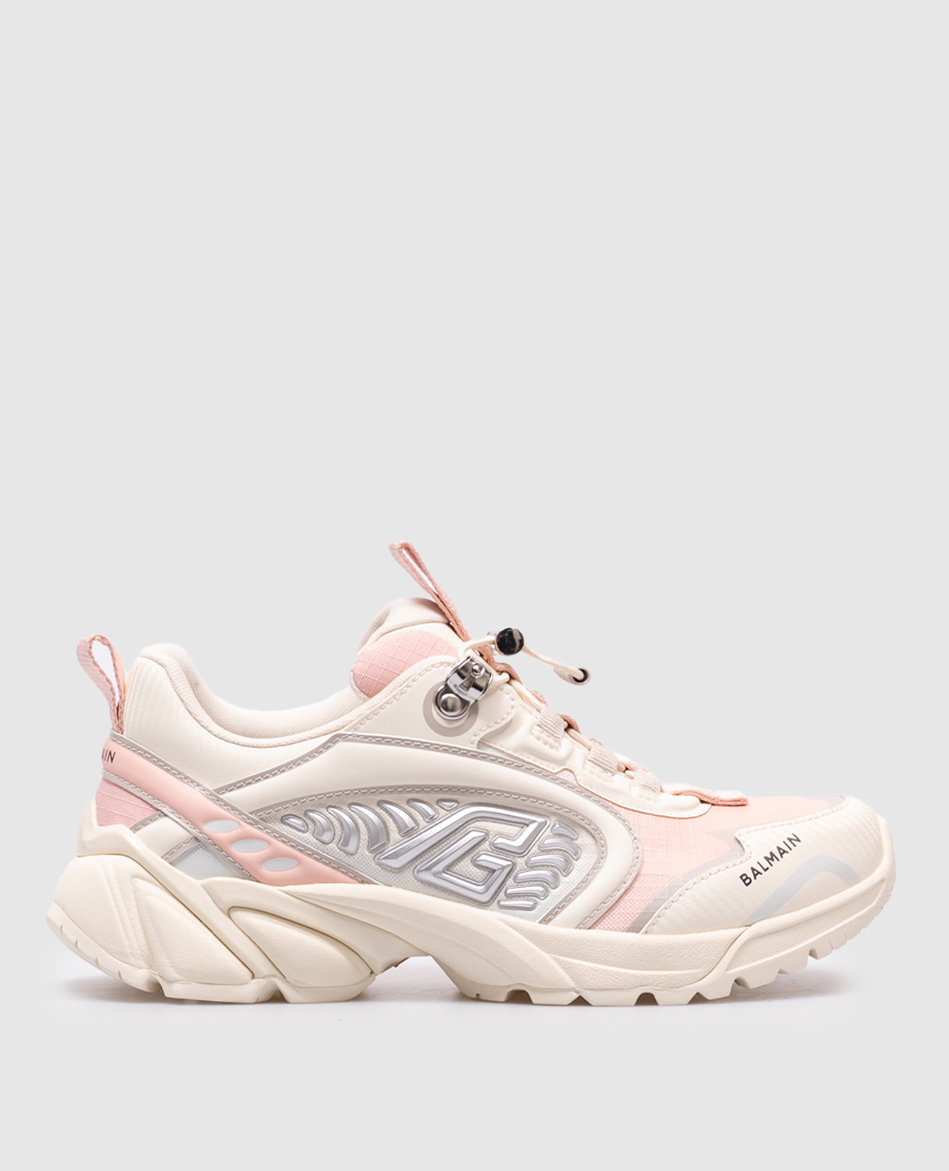 Beige Cosmic Dust sneakers with logo Balmain
