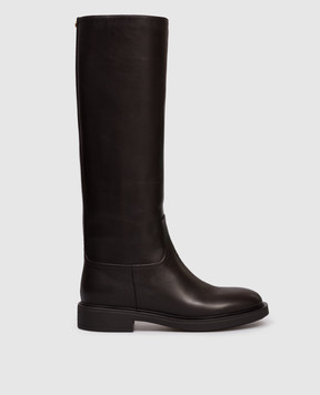 Gianvito Rossi Ascott brown leather boots G8012820GOM
