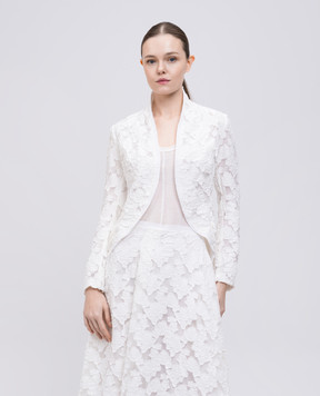 Marc Le Bihan White jacket with floral pattern 2235