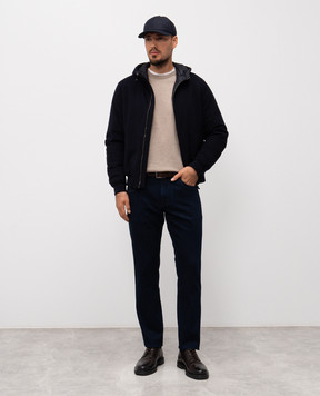 Cashmere&Whiskey Beige merino wool jumper 92392