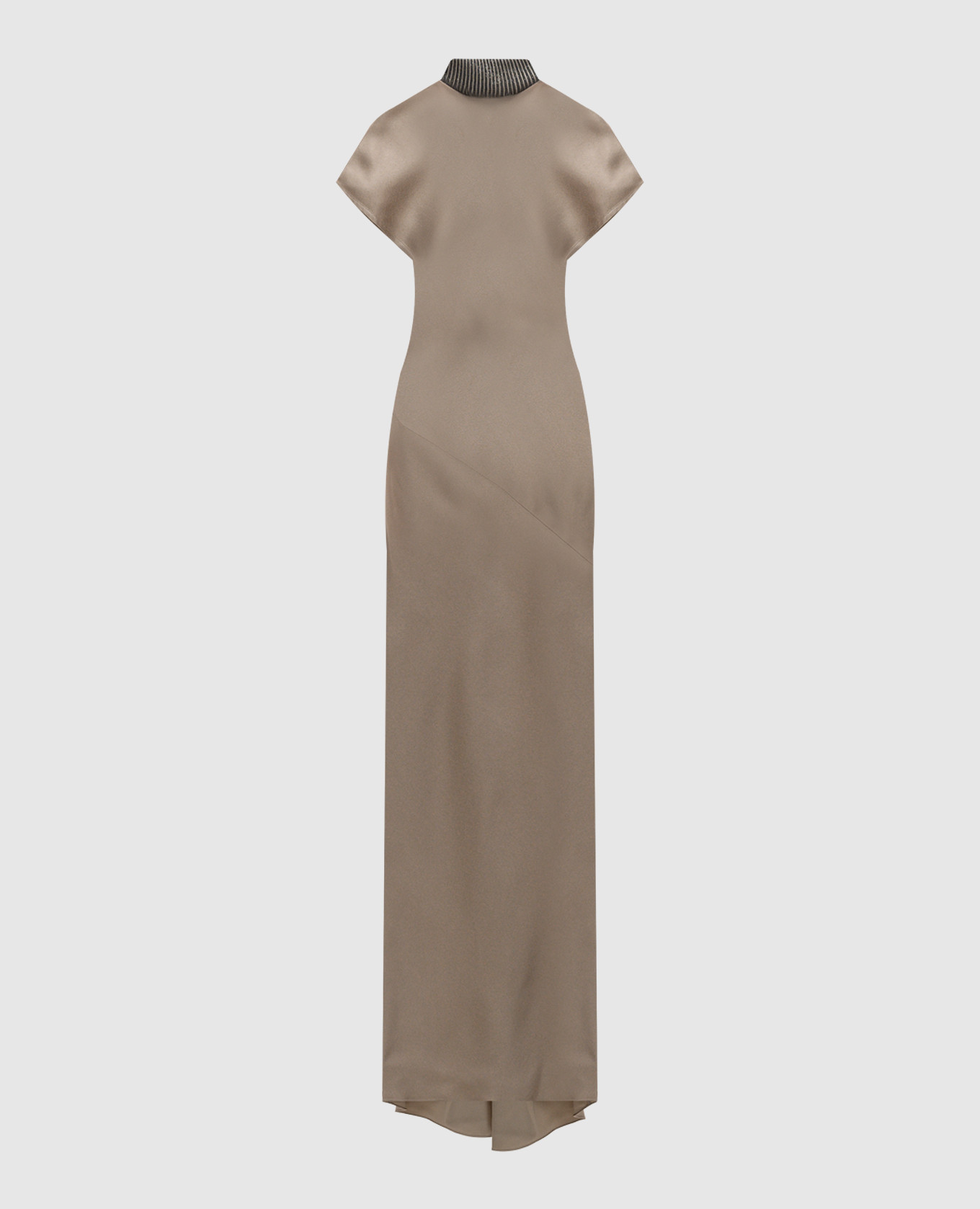 

Beige dress with monil chain Brunello Cucinelli