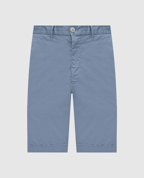 Enrico Mandelli Blue shorts with lapels 0SHORT5653