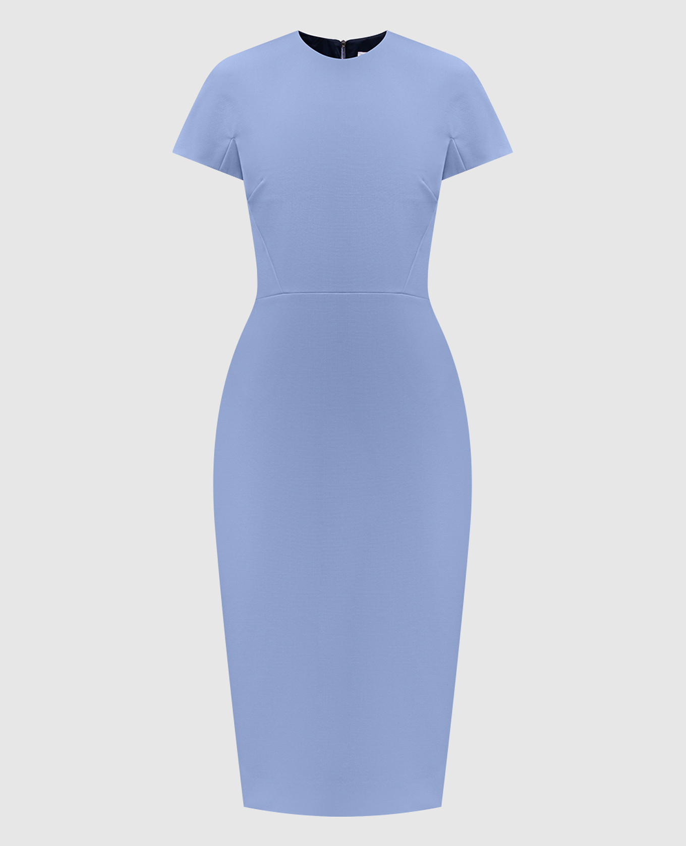 

Blue sheath dress with wool Victoria Beckham, Light blue