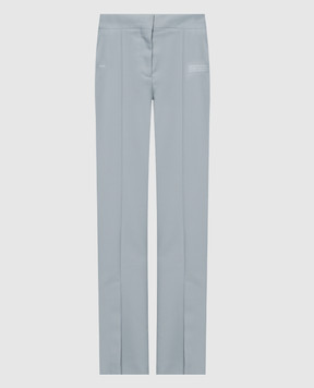 Off-White Gray pants with logo OWCA136S24FAB001