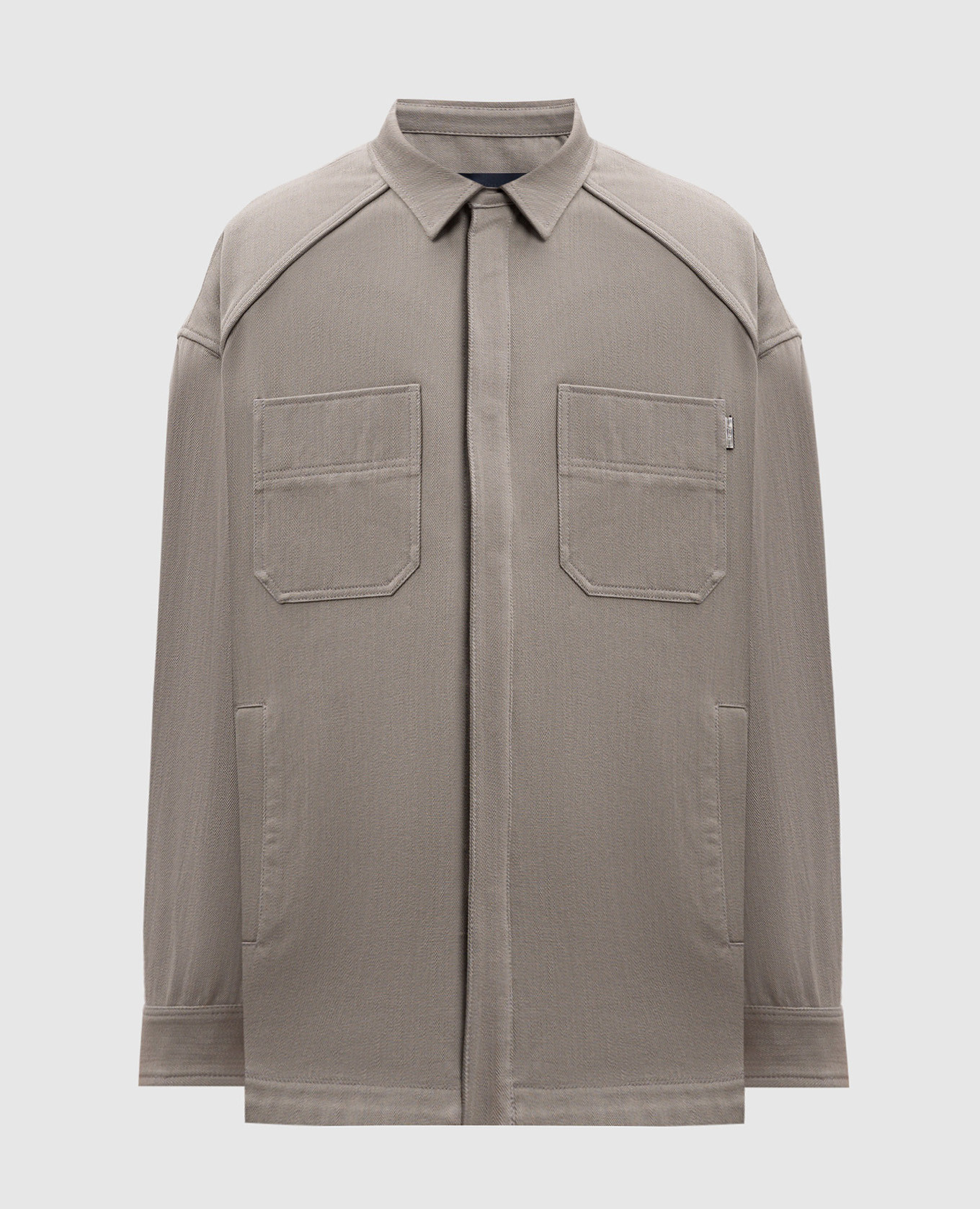 Gray denim shirt with logo juun.j