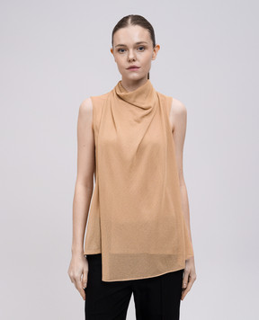 PROENZA SCHOULER Beige top with drape R2524010JY123