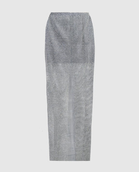 Santa Brands Silver maxi skirt with crystals MAXISKIRTSLITLINING
