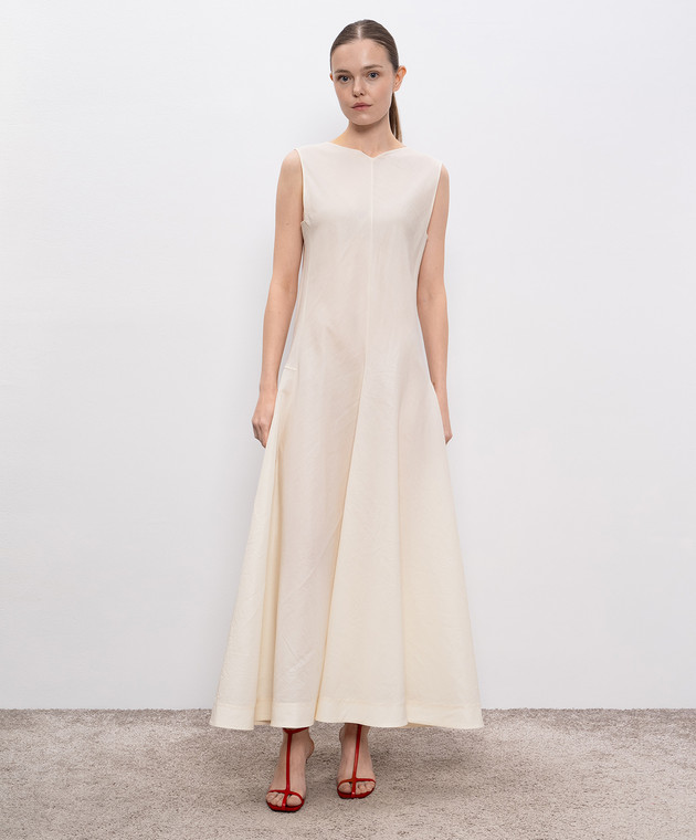 Khaite - Mellie beige midi dress with silk 5506385 - shop with Denmark  delivery at Symbol
