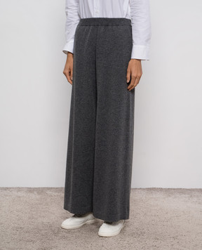 Brunello Cucinelli Gray wool, cashmere and silk pants M16244799