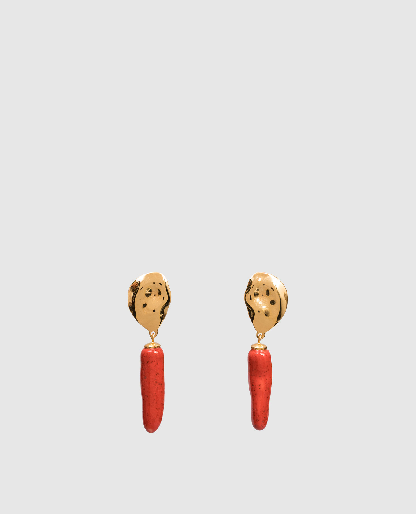 

Waka Coral gold-plated earrings with beads House of Fou, Golden
