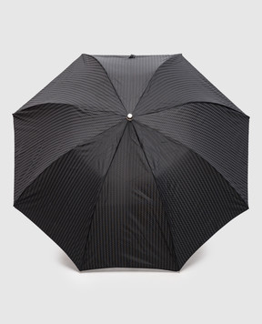 Pasotti Black folding umbrella Panther with Swarovski crystals OMITUO64SRASO62771