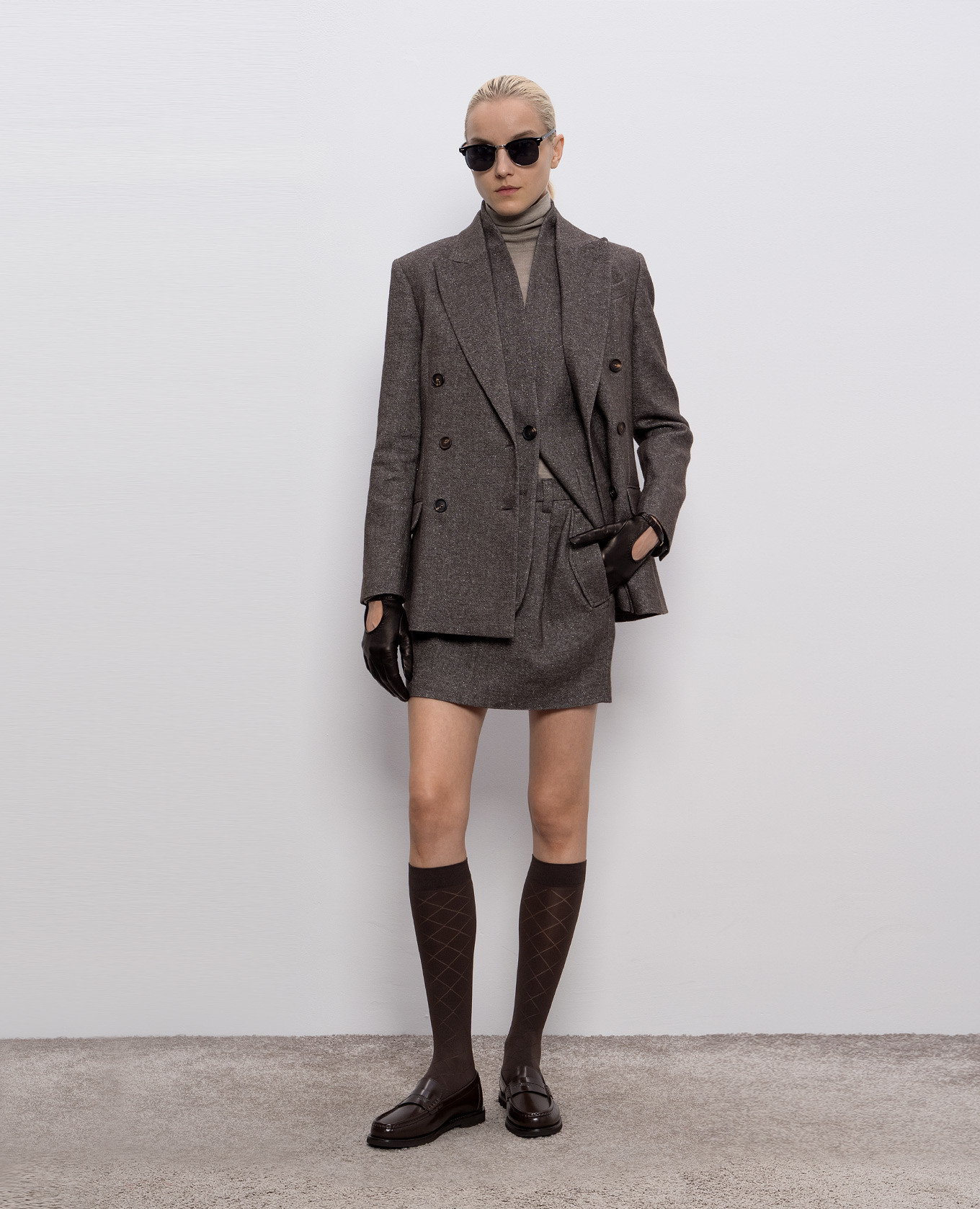 

Beige cashmere and silk turtleneck Brunello Cucinelli