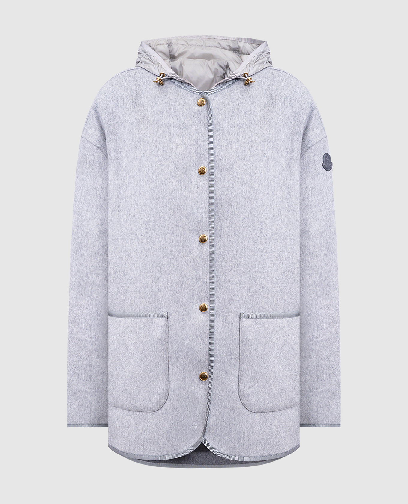 

Gray wool and cashmere jacket with vest Moncler, Grey