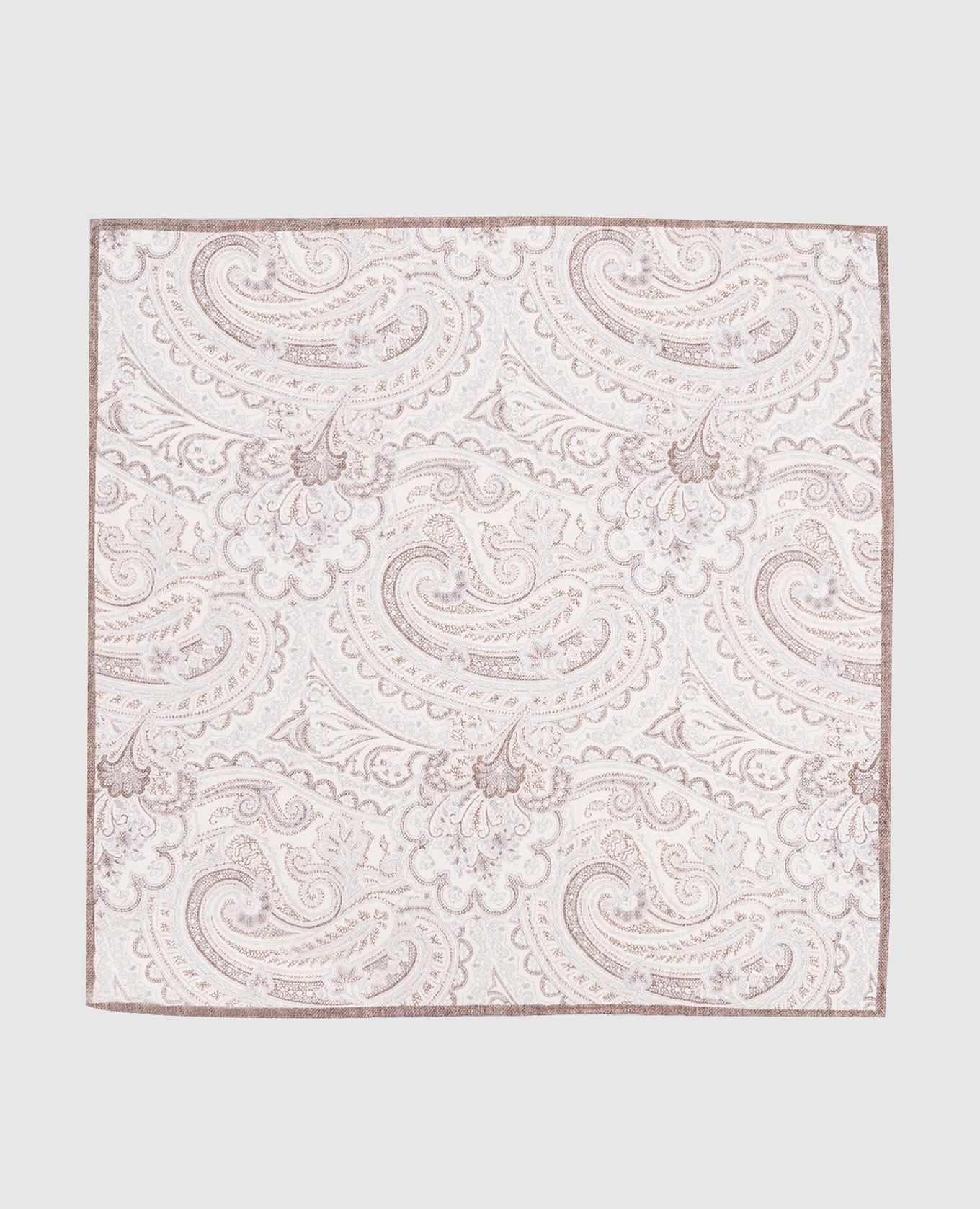 

Beige silk scarf with a paisley pattern Brunello Cucinelli