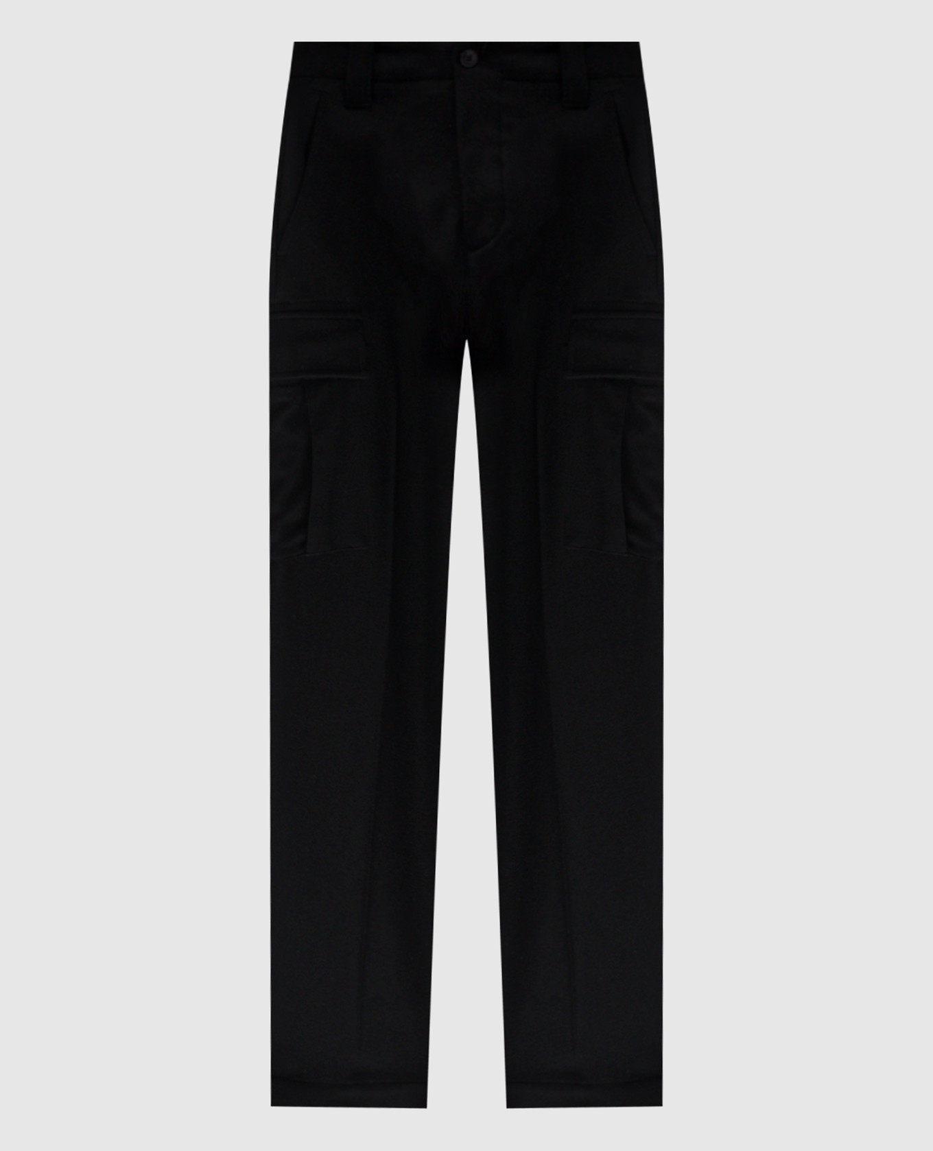 Black wool and cashmere cargo pants Cashmere&Whiskey